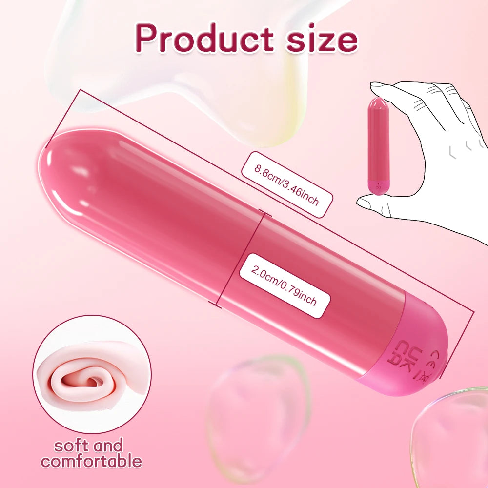 Clitoris Stimulator Vibrator for Women Bullet Vibrating Clit Nipple G-Spot Massager Female Masturbator Adult Sex Toys
