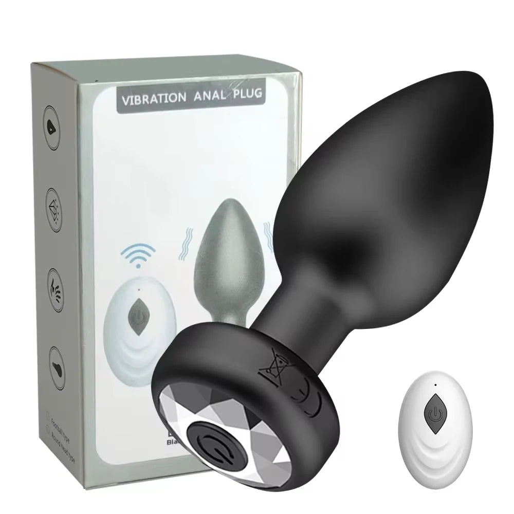 Vibrating Anal Vibrator for Man 10 Vibration Wireless Control Butt Plug Sex Toys for Couple Prostate Massager Adult Gay Products