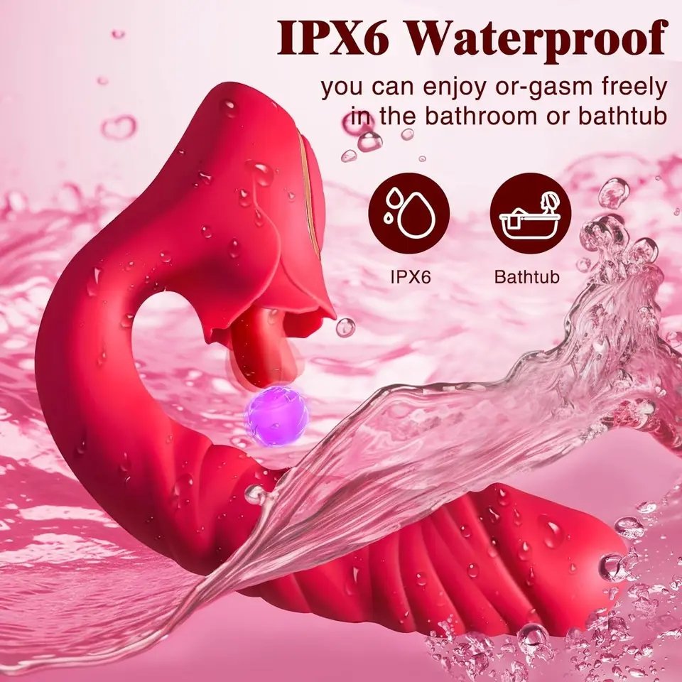 Alien Rose Tongue Retractable Vibrator