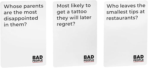 Bad People Card Game