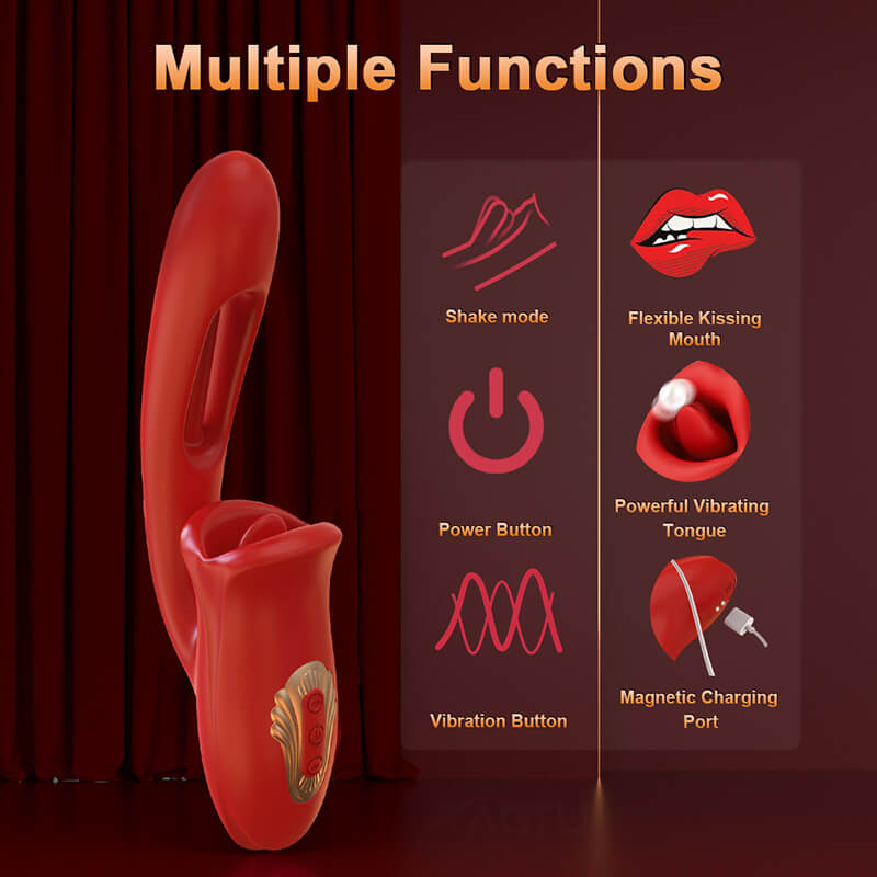 Mouth Lip Biting Gspot Vibrator