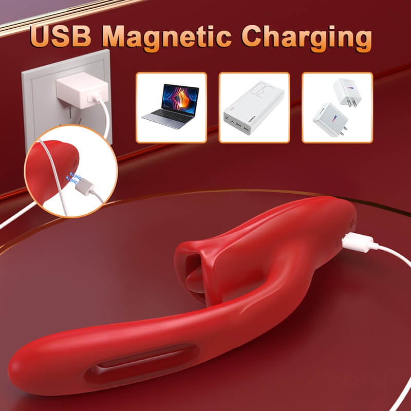 Mouth Lip Biting Gspot Vibrator