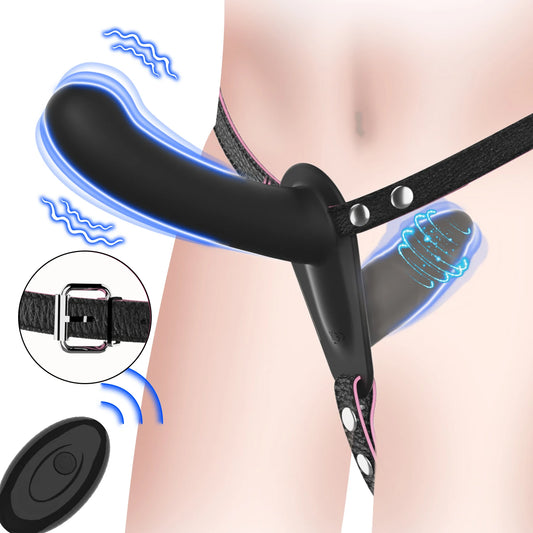 Wearable Double Vibrators Penetration G-Spot Strap On Dildo Panties for Lesbian Vagina Massager Couples Sex Toys Adult Products