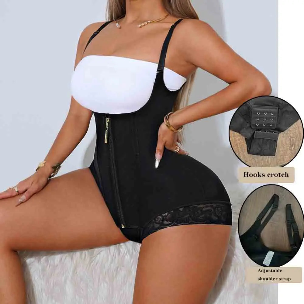 Naisstoo Colombian Girdles Shapers for Tummy Control Women Reducing and Shaping Bodysuit Waist Trainer Body Shaper Panties