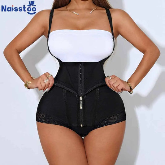 Naisstoo Colombian Girdles Shapers for Tummy Control Women Reducing and Shaping Bodysuit Waist Trainer Body Shaper Panties