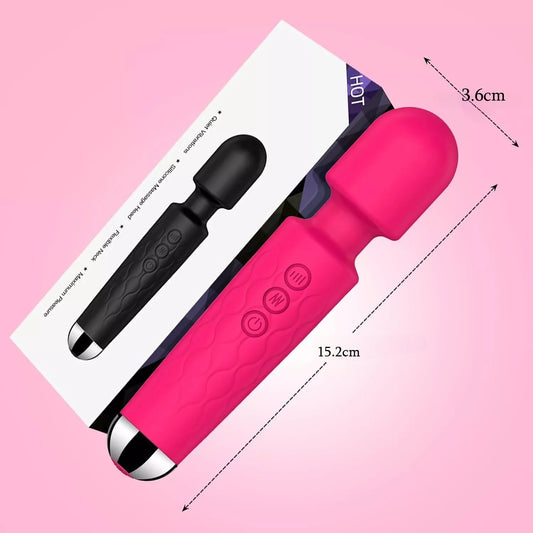 Powerful Handheld Massager Av Vibrator 20 Speed Wand Vibrating Massage Magic Full Body Therapy Motor Dildo Masturbator Sex Toy