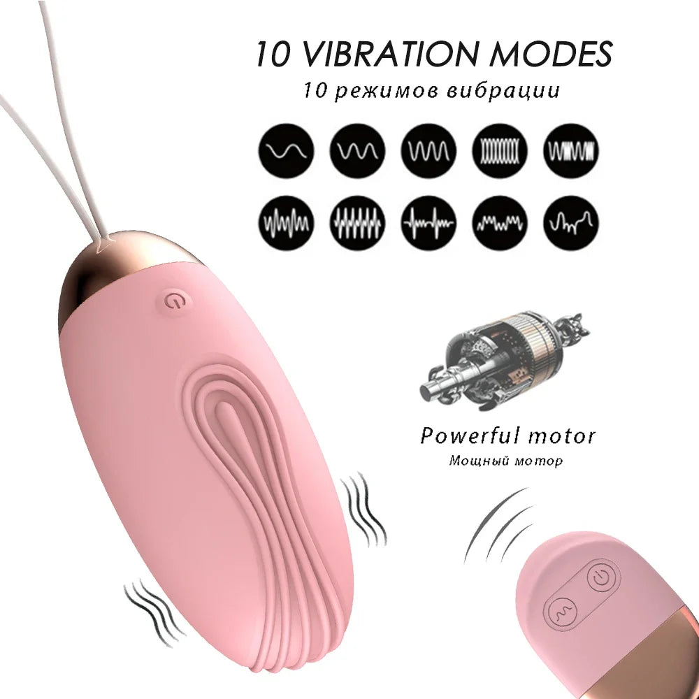 Wireless Remote Control Vibrator for Women - 10-Speed Bullet Egg & Kegel Ball Set | Clitoral & Intimate Stimulation