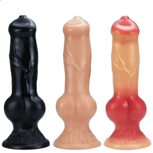 Realistic Huge Dog Dildo Anal Plug With Suction Cup Silicone Big Butt Plug Prostate Massager Adult Sex Toys for Men Women